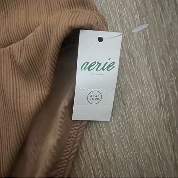 Aerie Ribbed High Waisted Bikini Bottom Size S - Picture 2 of 5